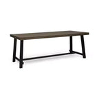 GDFStudio Chilian Set da Picnic da Esterno in Legno di Acacia, 3 Pezzi, Grigio/Metallo Rustico