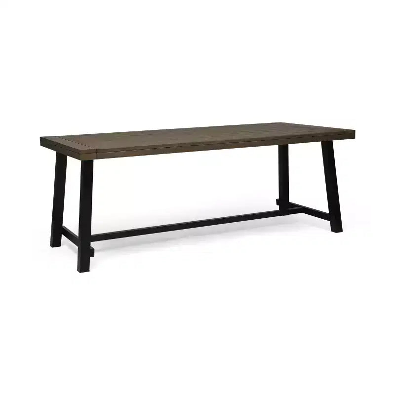 GDFStudio Chilian Set da Picnic da Esterno in Legno di Acacia, 3 Pezzi, Grigio/Metallo Rustico