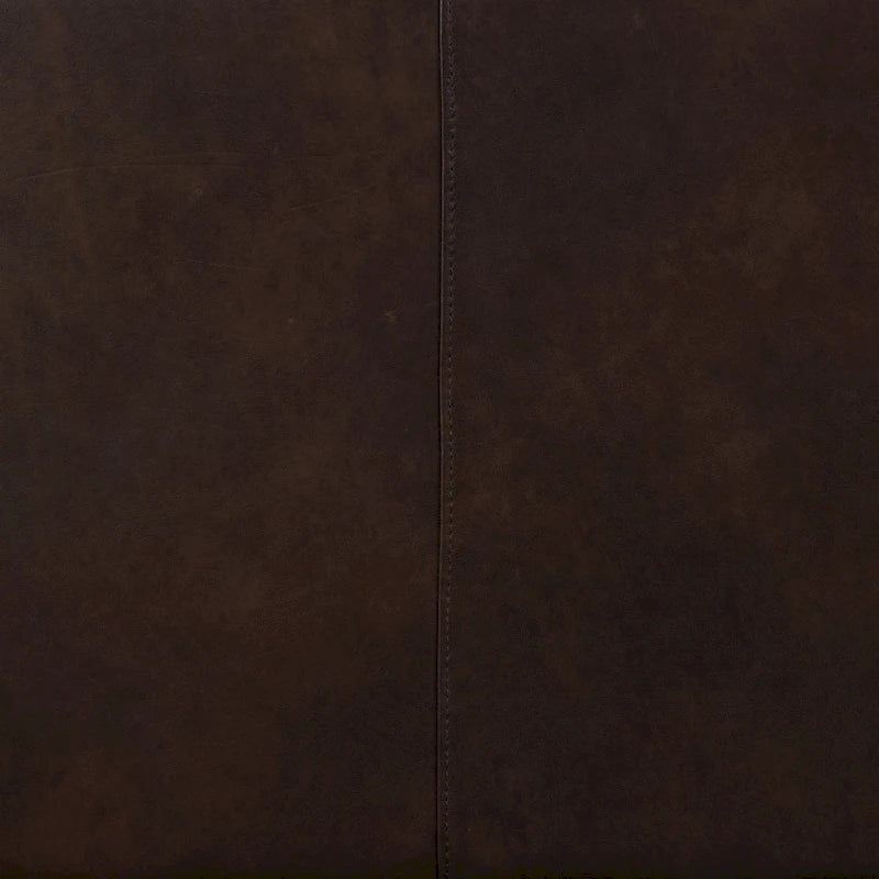 Divano componibile in pelle con penisola a destra, 2 posti — Madagascar Cacao / Tan Cognac / Blu notte / Nero onice / Marrone cacao / Blu cielo