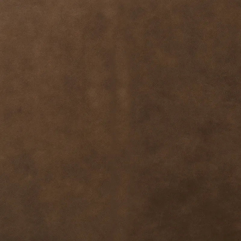Divano componibile in pelle con penisola a destra, 2 posti — Madagascar Cacao / Tan Cognac / Blu notte / Nero onice / Marrone cacao / Blu cielo