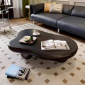 Tavolino a forma di nuvola da 48", Nero / Crema, Multicolore, 1 persona