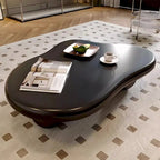 Tavolino a forma di nuvola da 48", Nero / Crema, Multicolore, 1 persona