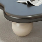 Tavolino a forma di nuvola da 48", Nero / Crema, Multicolore, 1 persona