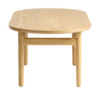 Tavolino da caffè ovale in rovere naturale, piano in legno/MDF - 1 pezzo