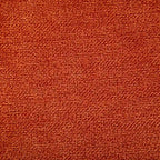 Sedia da pranzo senza braccioli in lino grigio/arancione con schienale curvo – Set da 2