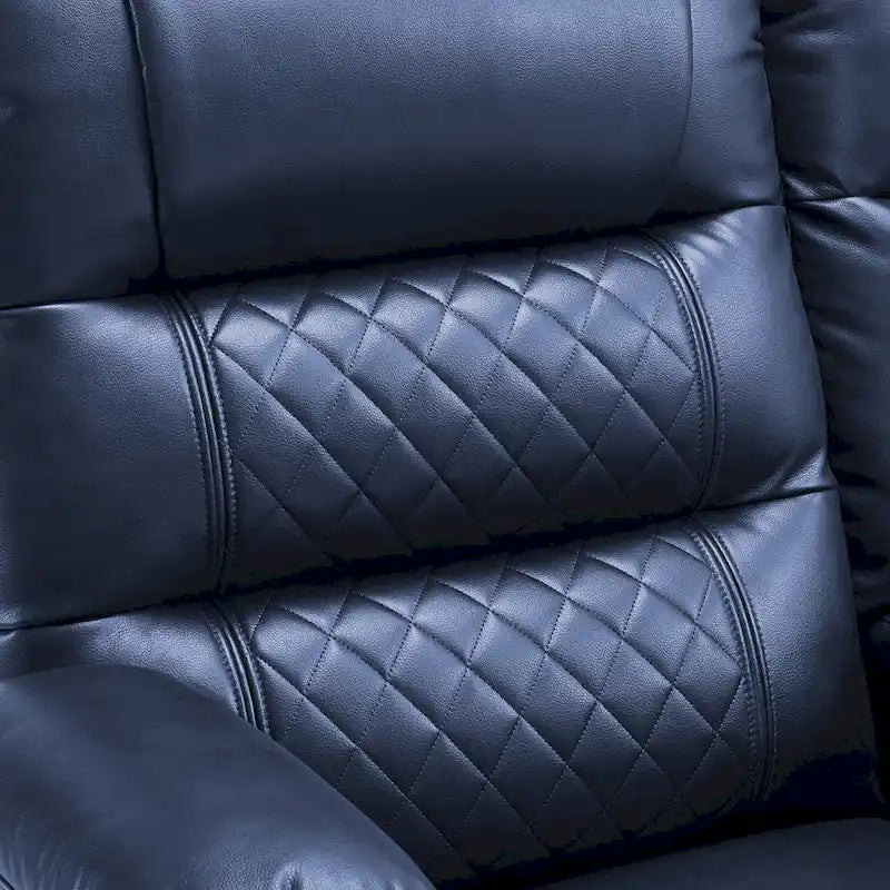 Divanetto reclinabile elettrico per 2 - Saddle / Marrone scuro / Grigio chiaro, Riscaldamento e Vibrazione, Porte USB, Portabicchieri