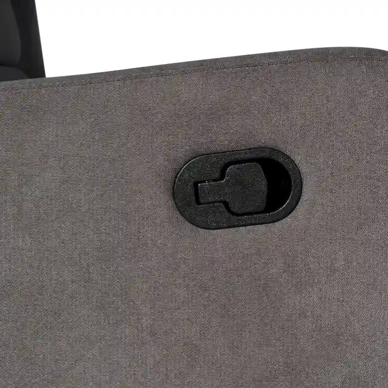 Poltrona reclinabile, a dondolo e girevole Wingback, color crema/grigio chiaro/grigio scuro, per 1 persona