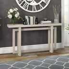 Consolle moderna in rovere bianco, nero o grigio anticato, larghezza 140 cm