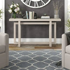 Consolle moderna in rovere bianco, nero o grigio anticato, larghezza 140 cm