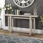 Consolle moderna in rovere bianco, nero o grigio anticato, larghezza 140 cm