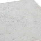 Tavolino quadrato con ripiano in marmo oro e bianco / nero e bianco per 1