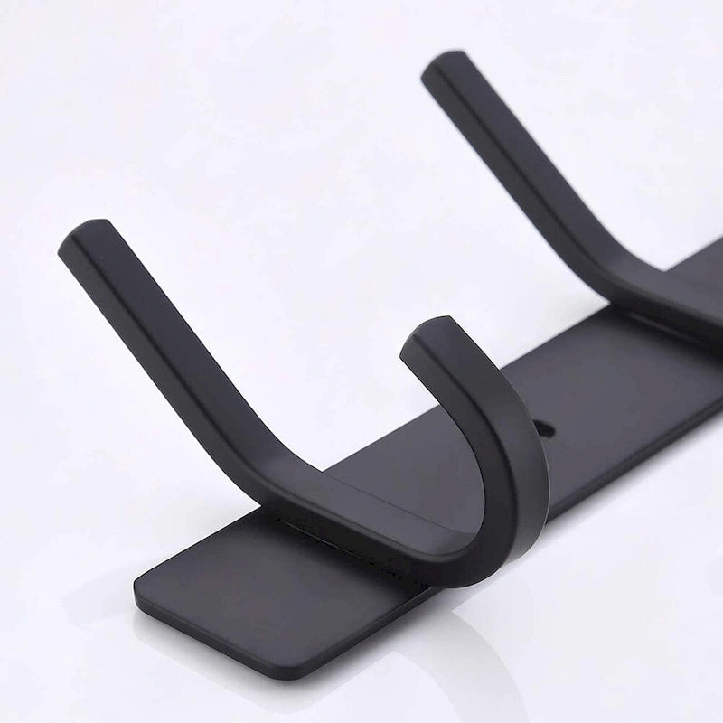 Appendiabiti da Parete Nero/Argento, 5 Ganci