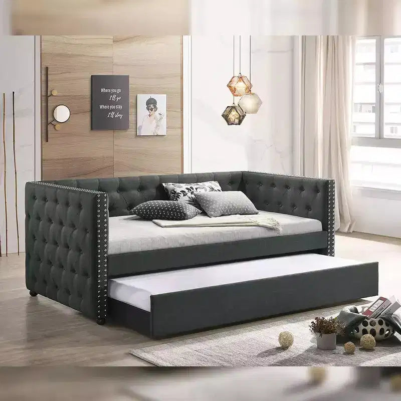 Acme Furniture Letto Romona in Tessuto