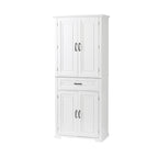 Armadietto alto con ante e cassetto, grigio / nero / bianco, 1 unità