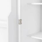 Armadietto alto con ante e cassetto, grigio / nero / bianco, 1 unità