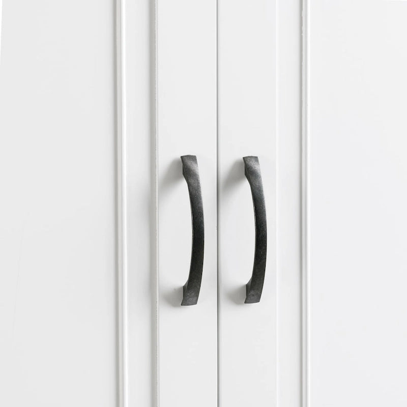 Armadietto alto con ante e cassetto, grigio / nero / bianco, 1 unità