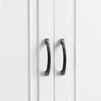 Armadietto alto con ante e cassetto, grigio / nero / bianco, 1 unità