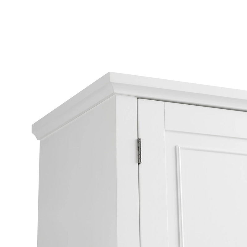 Armadietto alto con ante e cassetto, grigio / nero / bianco, 1 unità