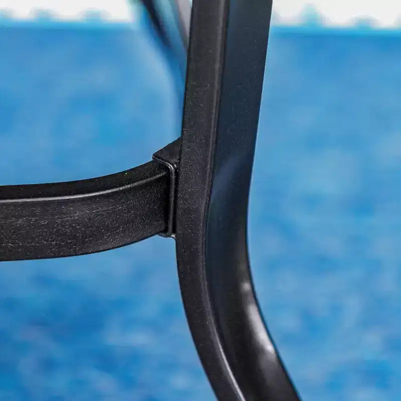 Tavolo da pranzo quadrato in acciaio per esterni - Captiva Designs: Resistente all'acqua