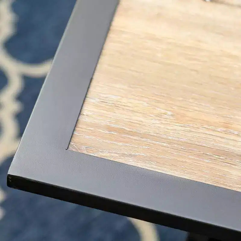 Tavolo da pranzo quadrato in acciaio per esterni - Captiva Designs: Resistente all'acqua