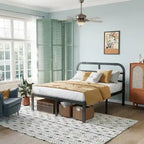 40 Inch Bed Frame With Headboard, Easy to assemble
