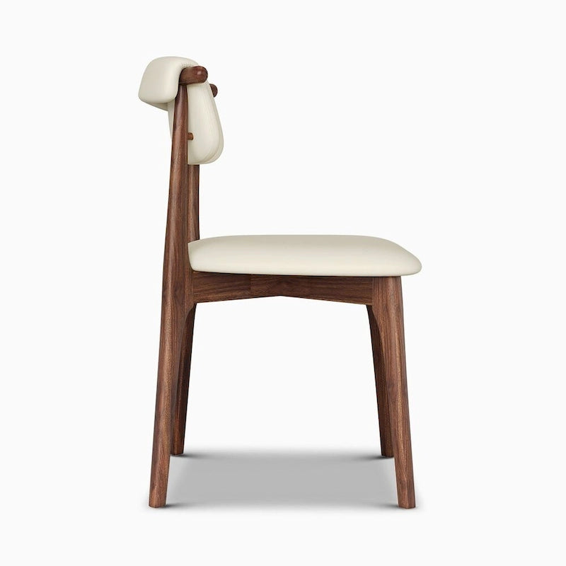 Set di 2 sedie da pranzo in similpelle beige, altezza standard