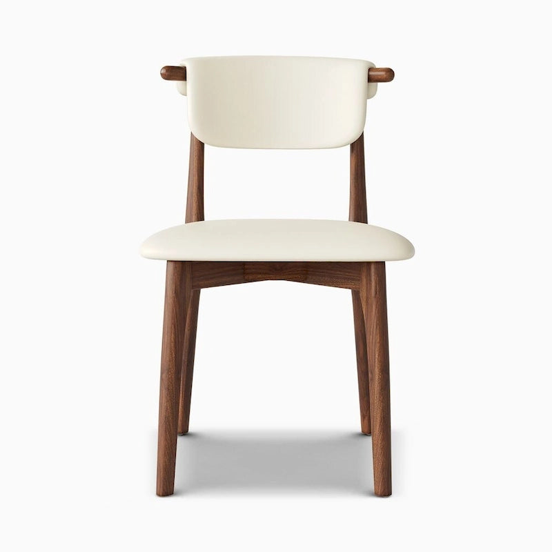 Set di 2 sedie da pranzo in similpelle beige, altezza standard