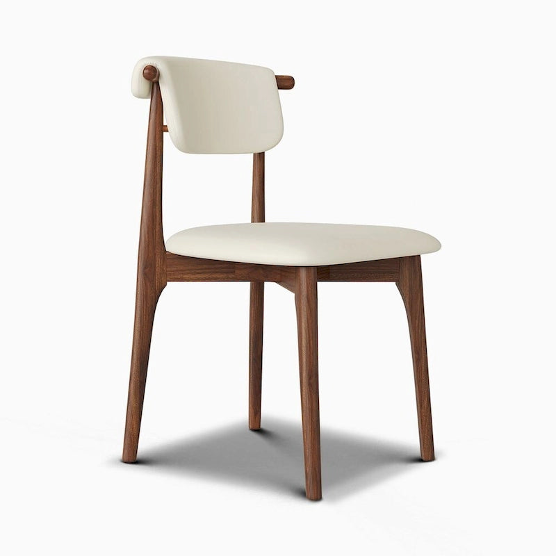 Set di 2 sedie da pranzo in similpelle beige, altezza standard
